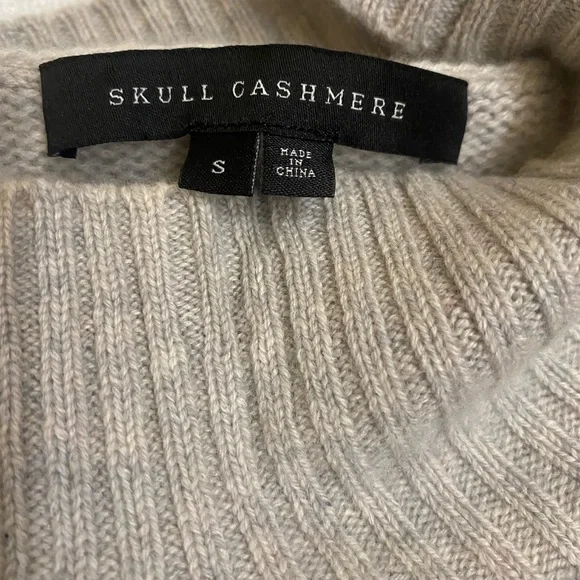 Skull cashmere sleeveless top size s - Picture 8 of 9